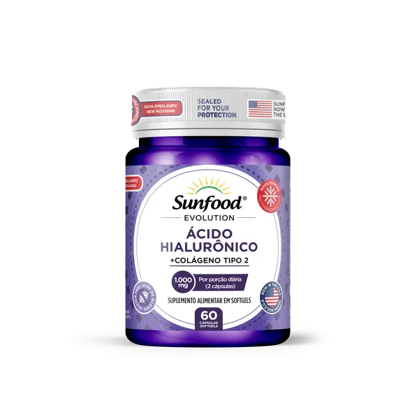 :ÁCIDO HIALURÔNICO + COLÁGENO TIPO 2 - Sunfood