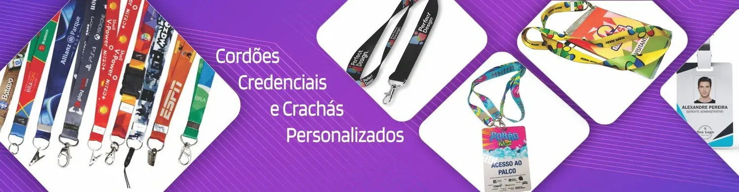 Imagem Ilustrativa de Cordões, credenciasi, e crachás personalizados