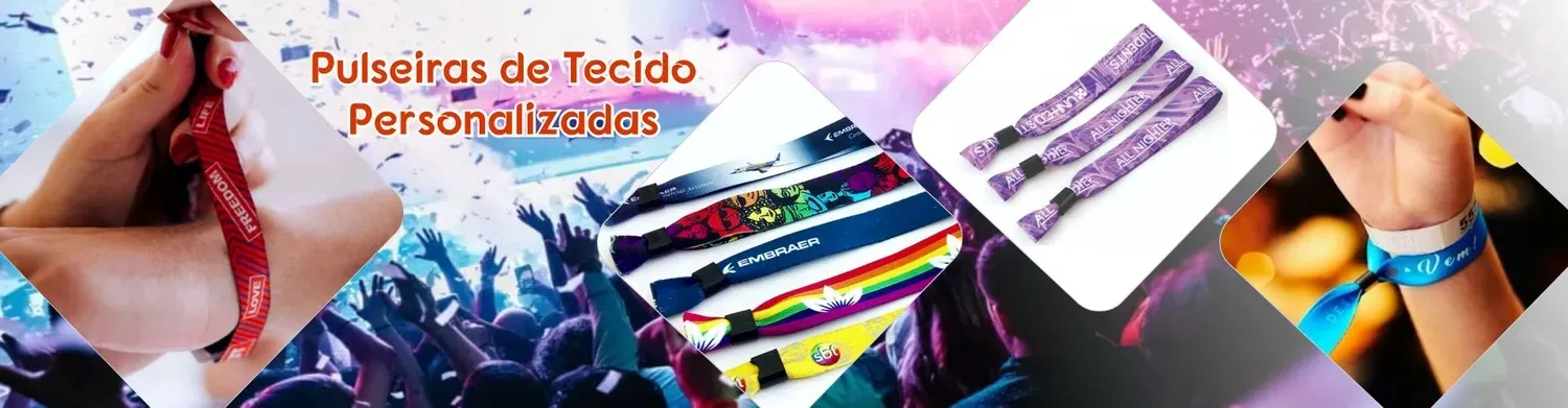Imagem Ilustrativa de Pulseira de Tecido Personalizadas