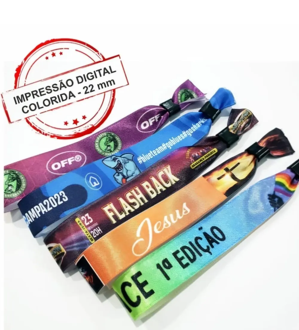 Pulseira em Tecido e Cetim