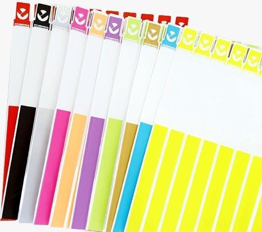 Pulseira Plástico Sintética Lacre Adesivo Fórmula