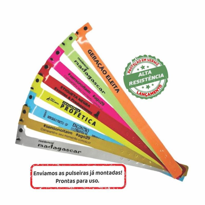 Pulseira PVC Slin com Botão