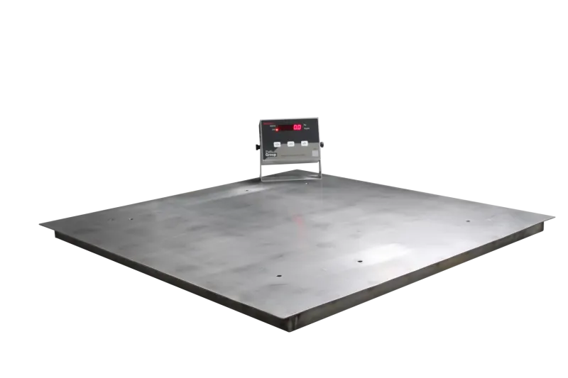 Balança de plataforma total inox com chapa lisa