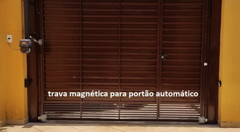 Imagem ilustrativa de Trava magnética para portão automático