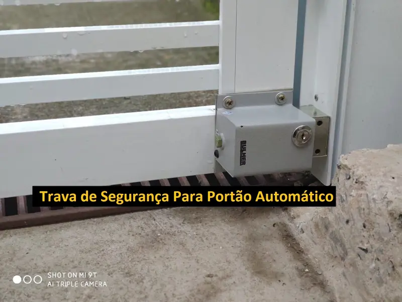 Imagem ilustrativa de Trava de segurança para portão automático