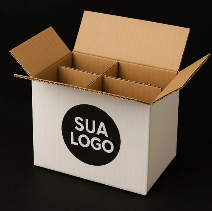 Imagem ilustrativa de Caixa De Papelão Com Logo