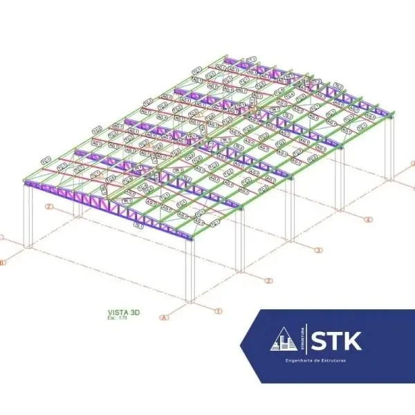 Imagem ilustrativa de Projeto Estrutural De Galpão Em Concreto Armado