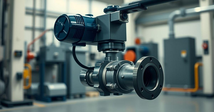 Válvula de Esfera com Atuador Pneumático Automatização