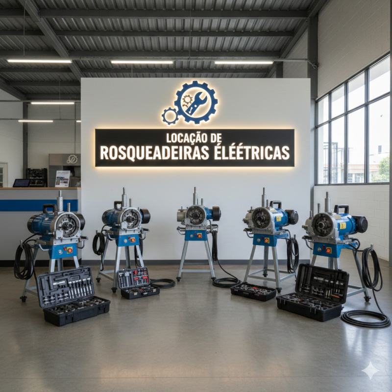 Como a Locação de Rosqueadeiras Elétricas Pode Acelerar Seus Projetos e Diminuir Despesas