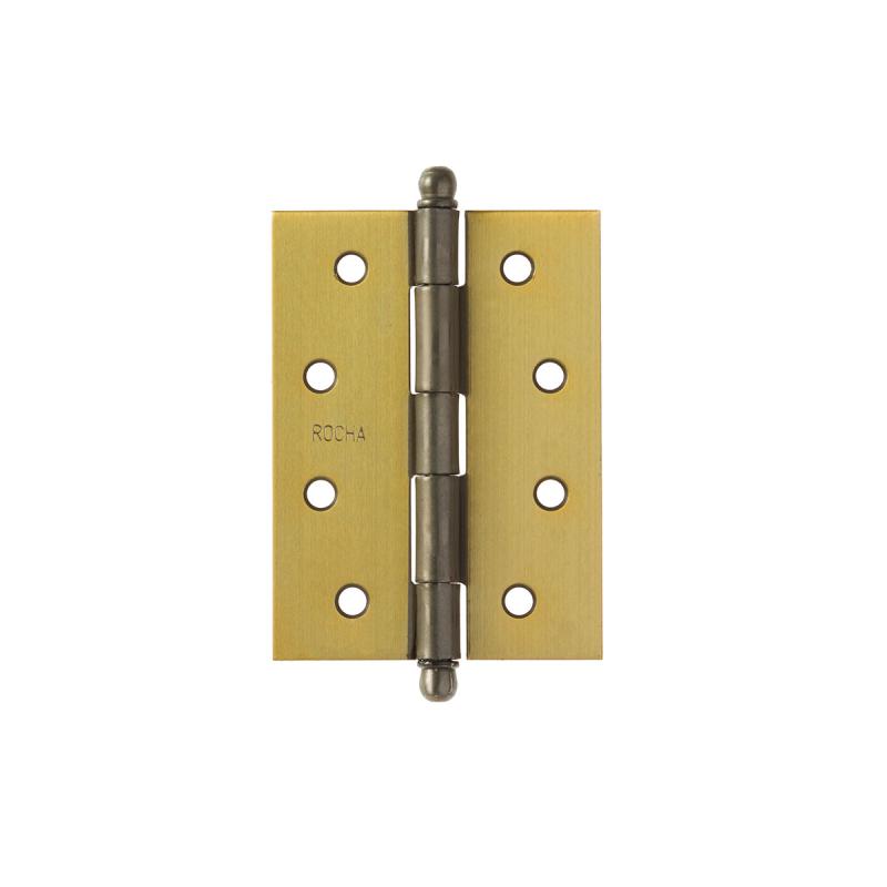 DOBRADICA DE ABA MEDIA PINO BOLA ROCHA ACO COLONIAL POLIDO 02 101.6X66.7X1.90MM VAREJO