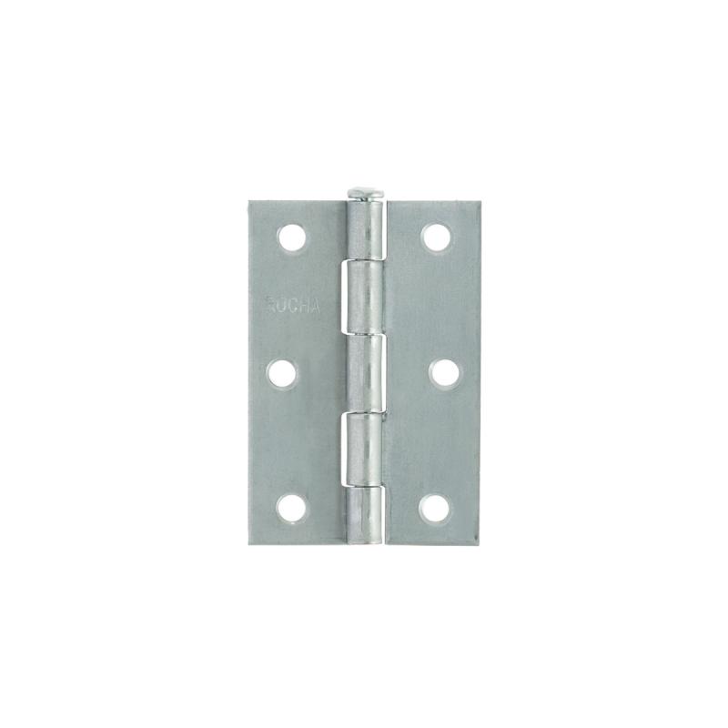 DOBRADICA DE ABA MEDIA PINO REVERSIVEL ROCHA ACO REVESTIDO ZINCO QUENTE 76.2X47.6X1.50MM