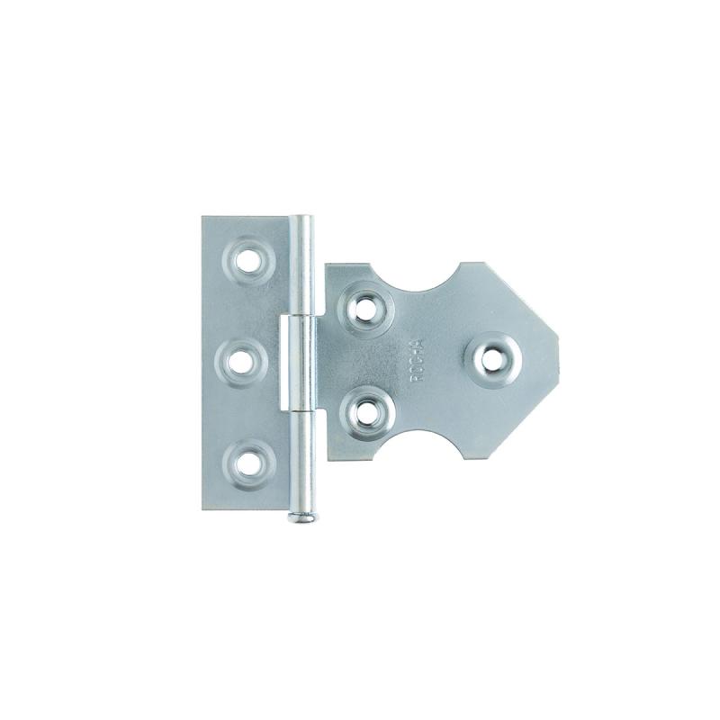 DOBRADICA DE PORTAO LEME CRUZ 74X22X1.20MM ROCHA ACO BANHO ZINCO AZUL COMP 70MM