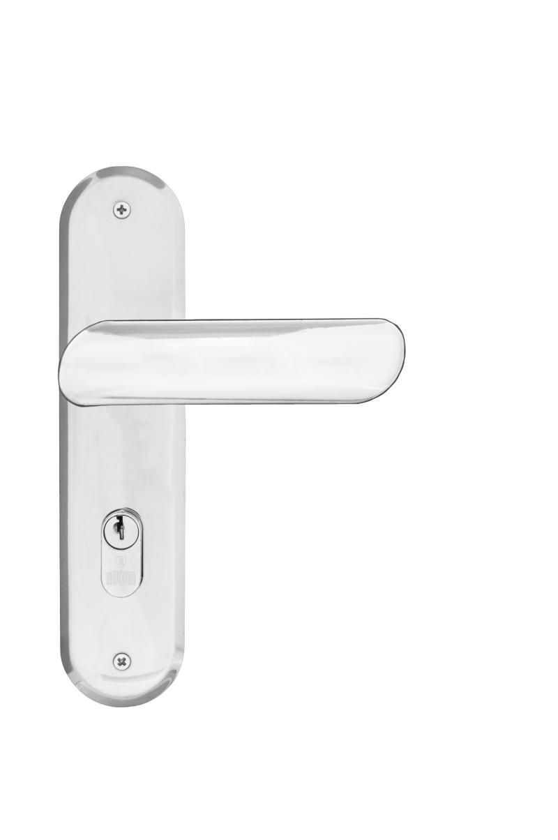 FECHADURA EMBUTIR DWELL CONFORT EXTERNA ROCHA ESPELHO INOX 430 POLIDO 40 VAREJO