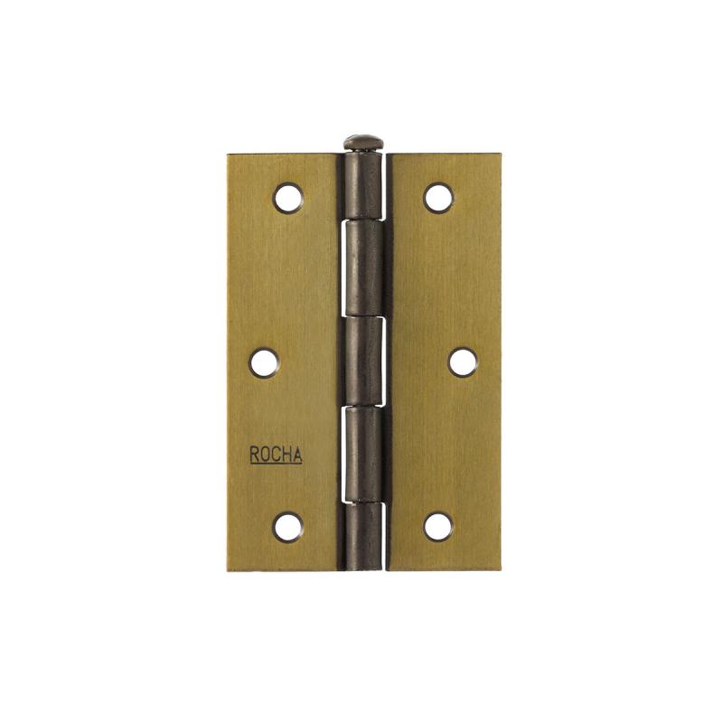 DOBRADICA DE ABA LEVE PINO REVERSIVEL ROCHA ACO COLONIAL POLIDO 02 76.2X63.5X1.20MM