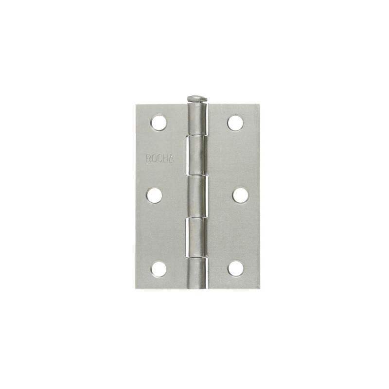 DOBRADICA DE ABA LEVE PINO REVERSIVEL ROCHA ACO NATURAL 76.2X47.6X1.20MM