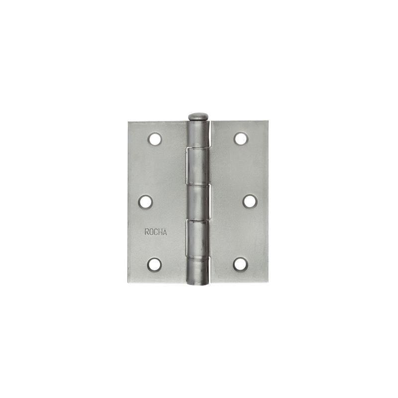 DOBRADICA DE ABA REFORCADA PINO REVERSIVEL ROCHA ACO NATURAL 88.9X76.2X1.90MM CONSUMO