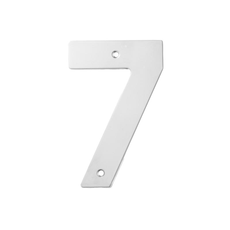 NÚMERO 7 RESIDENCIAL AÇO INOX. 430 POLIDO 150MM