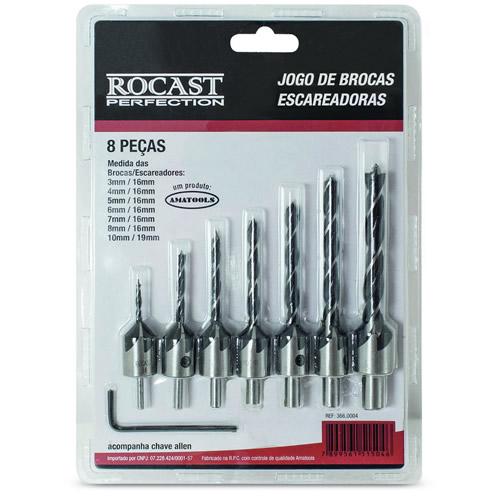 Jogo de Brocas Escareadoras