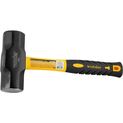 MARRETA OITAVADA COM CABO DE FIBRA 2KG