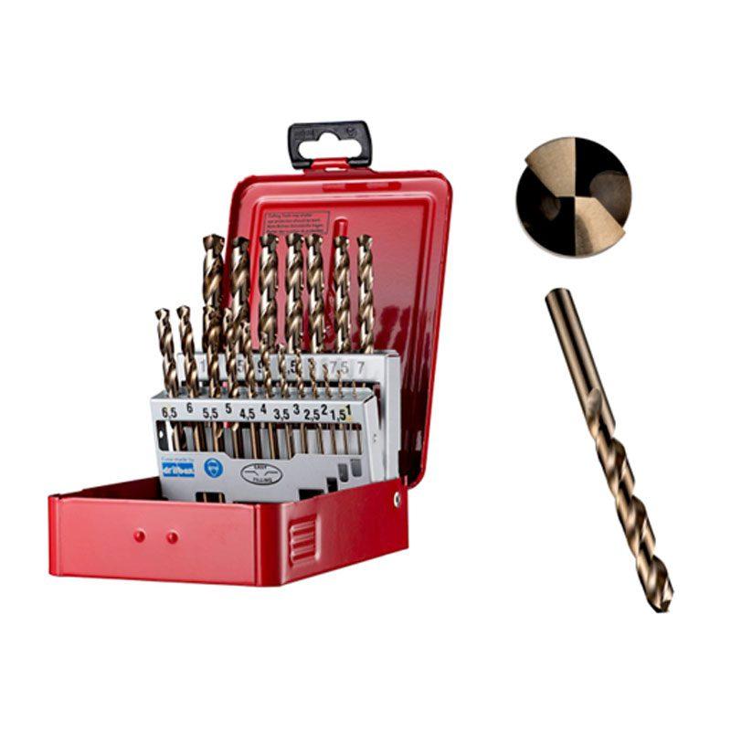 Jogo de Brocas Curtas HSS-E (8% Cobalto) com Brocas A777 – Acabamento Superficial Bronze Jogo de Brocas Curtas HSS-E (8% Cobalto) com Brocas A777 – Acabamento Superficial Bronze