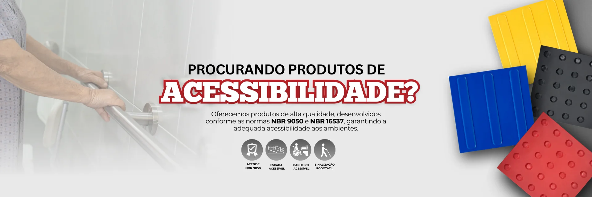 Imagem Ilustrativa de ACESSIBILIDADE - BRASIL DECORAR - PISOS TATEIS