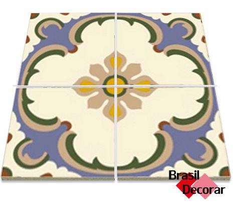 Decorado Florões 20×20