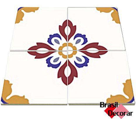 Decorado Florões 20×20