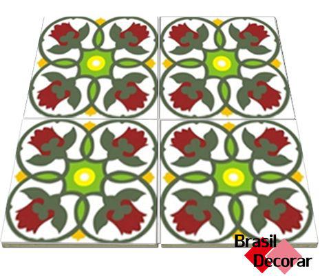 Decorado Florões 20×20