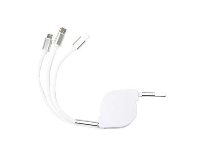 Cabo Usb Retrátil 3 Em 1 - 3861