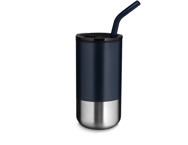 Copo Inox Com Canudo 500Ml