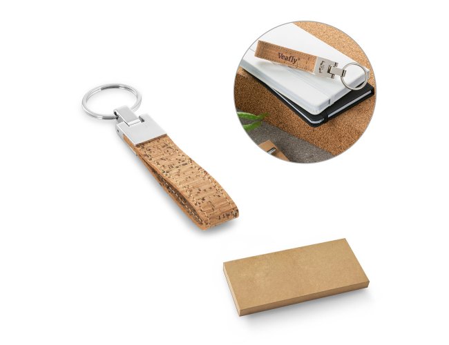 Corks. Chaveiro Em Cortiça E Metal