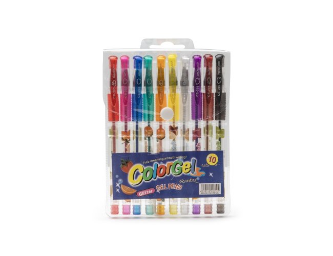 Kit Canetas Gel 10 Cores