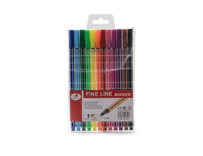 Kit Canetinhas Traço Fino 12 Cores
