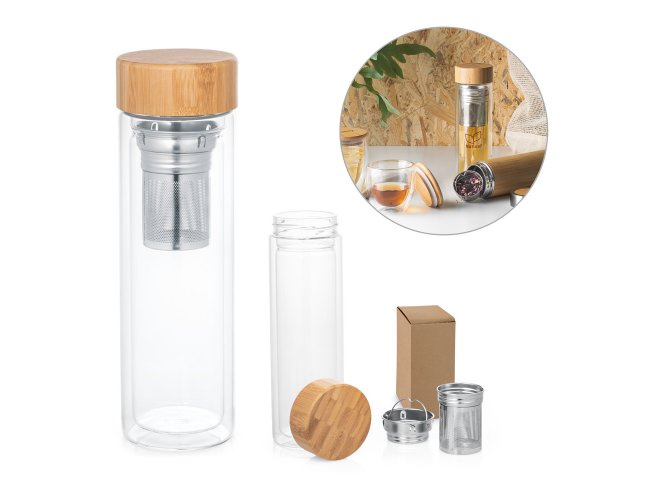 Makarova. Squeeze Em Vidro Borossilicato Com Infusores 490 Ml