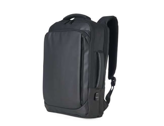 Mochila Couro Sintético Usb 17 Litros - 4189