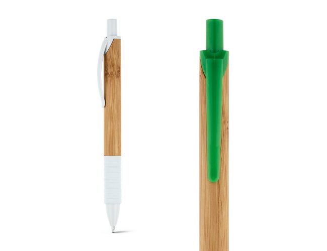Pati. Esferográfica Em Bambu Com Antideslizante