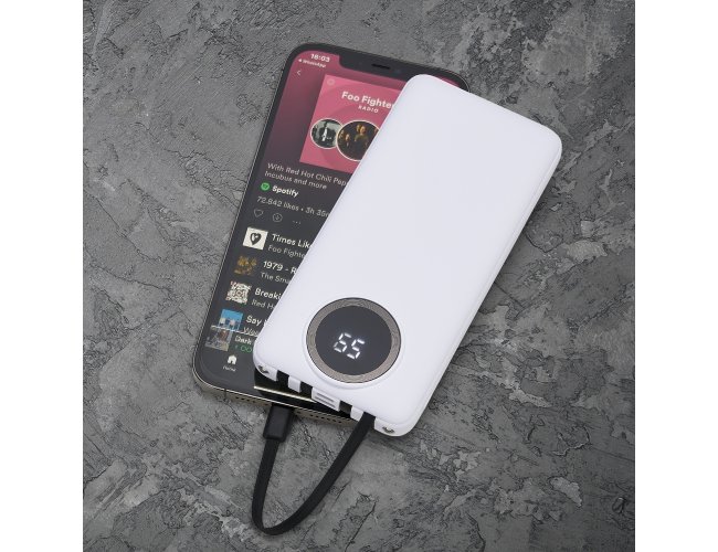 Power Bank 10.000Mah Com Lanterna E Multissaídas - 2738