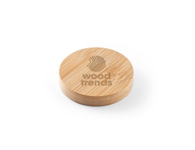 Amchur. Porta Copos Em Bambu Com Descapsulador