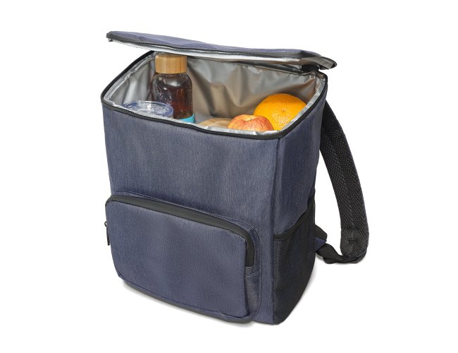 Boston Cooler. Mochila Com Isolamento Térmico Em Nylon 2Tone Com Interior Forrado Em Peva