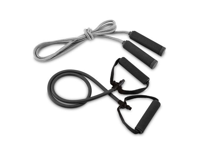 Brady. Kit Fitness Composto Por Elástico E Corda De Pular