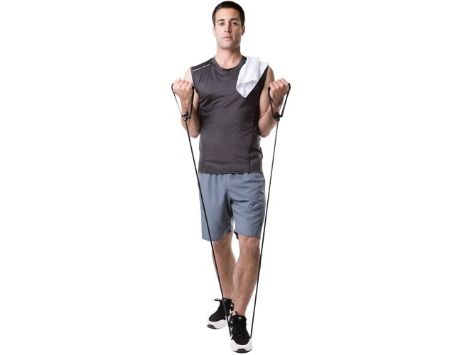 Brady. Kit Fitness Composto Por Elástico E Corda De Pular