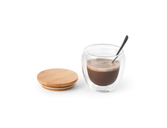 Ecuador 250. Copo Térmico De Viagem Em Vidro Borossilicato 250 Ml
