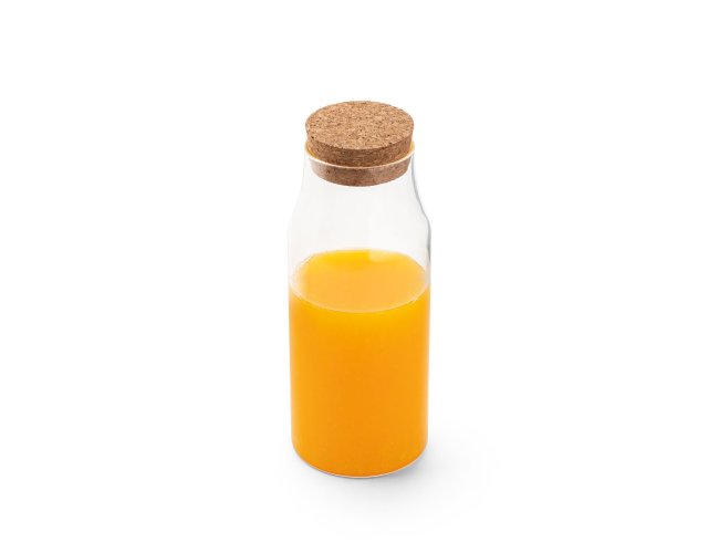 Jasmin 1000. Garrafa Em Vidro Borosilicato Com Tampa Em Cortiça 1 L