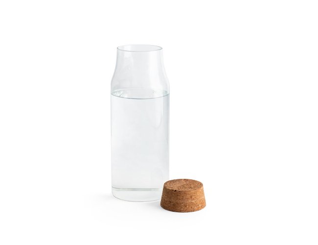 Jasmin 800. Garrafa Em Vidro Borosilicato Com Tampa De Cortiça 800 Ml