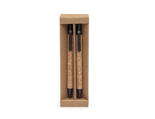 Kit Ecológico Caneta E Lapiseira Cortiça