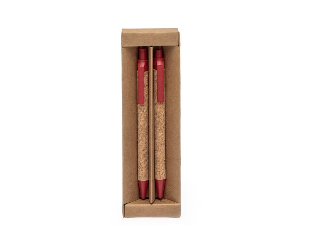 Kit Ecológico Caneta E Lapiseira Cortiça