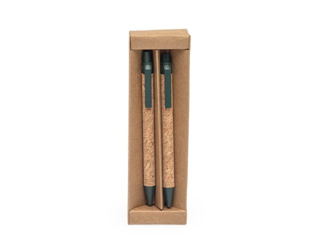 Kit Ecológico Caneta E Lapiseira Cortiça
