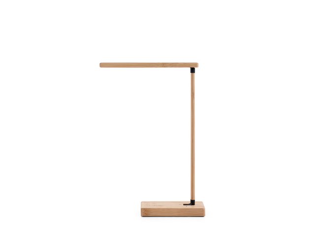 Morey. Luminária Em Bambu Com Carregador Wireless