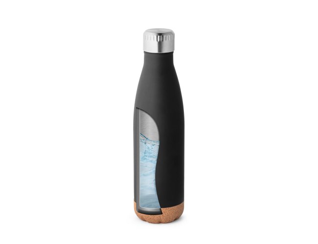 Solberg. Squeeze Térmico Em Aço Inox E Base Em Cortiça 560 Ml