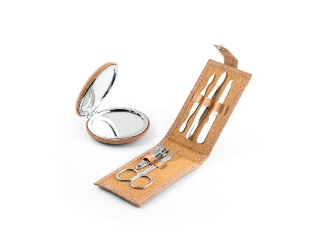 Zena. Conjunto De Manicure Em Cortiça